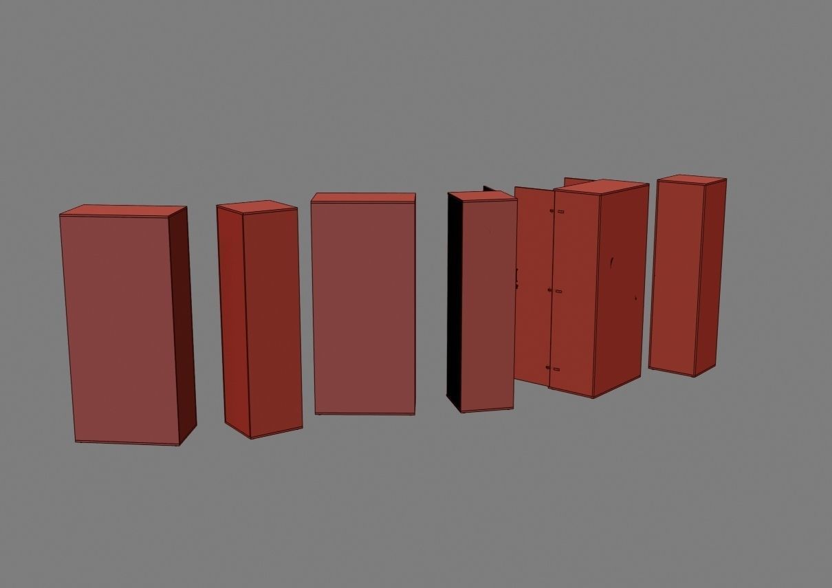 closet komod f05 3D model_29