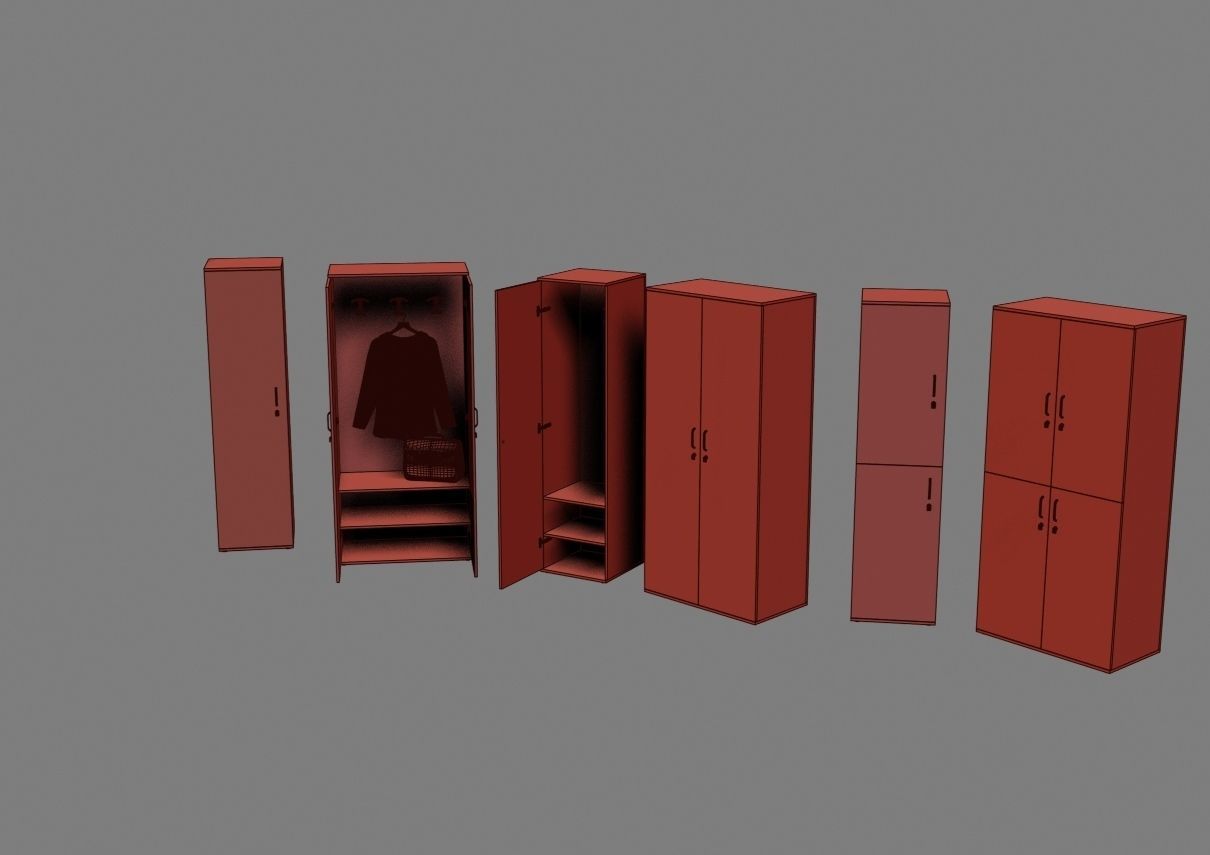 closet komod f05 3D model_48