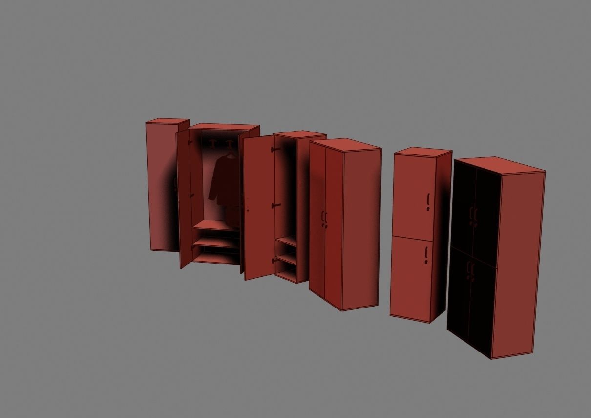 closet komod f05 3D model_45