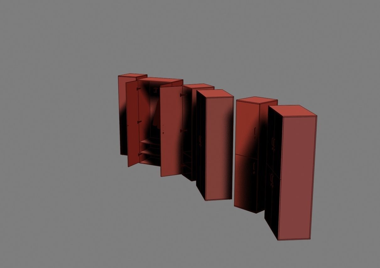 closet komod f05 3D model_43