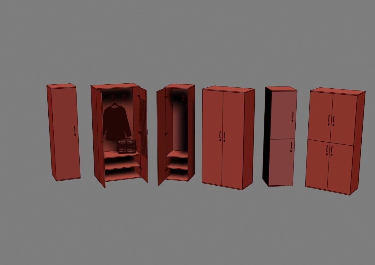 closet komod f05 3D model_50