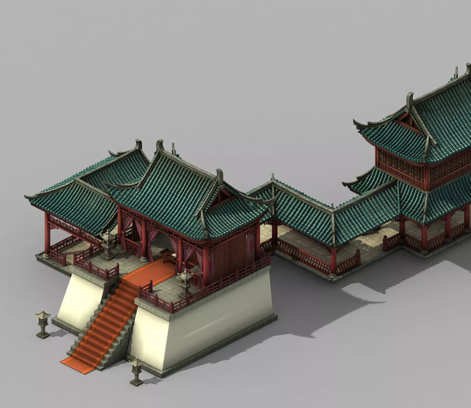 Tang War Corps - Lu station 1 3D model_0