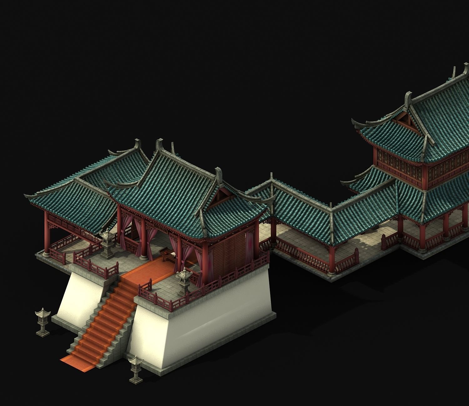 Tang War Corps - Lu station 1 3D model_1