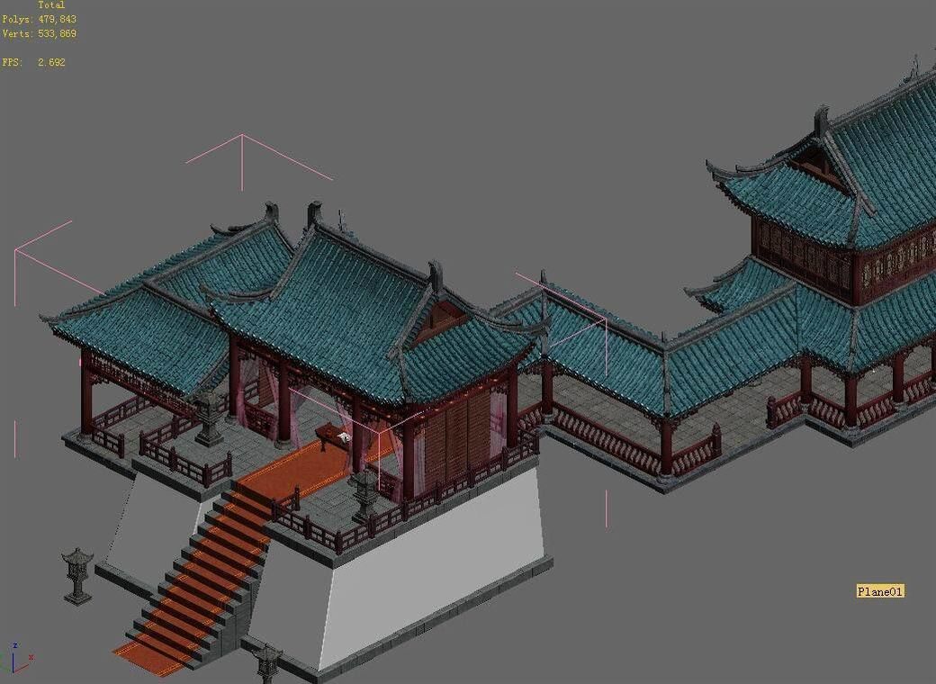 Tang War Corps - Lu station 1 3D model_2