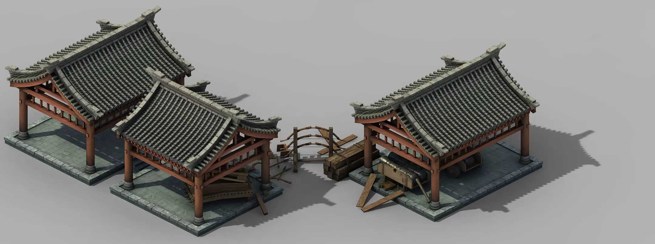 Tang War Corps - Crossbow Square Department 01 3D model