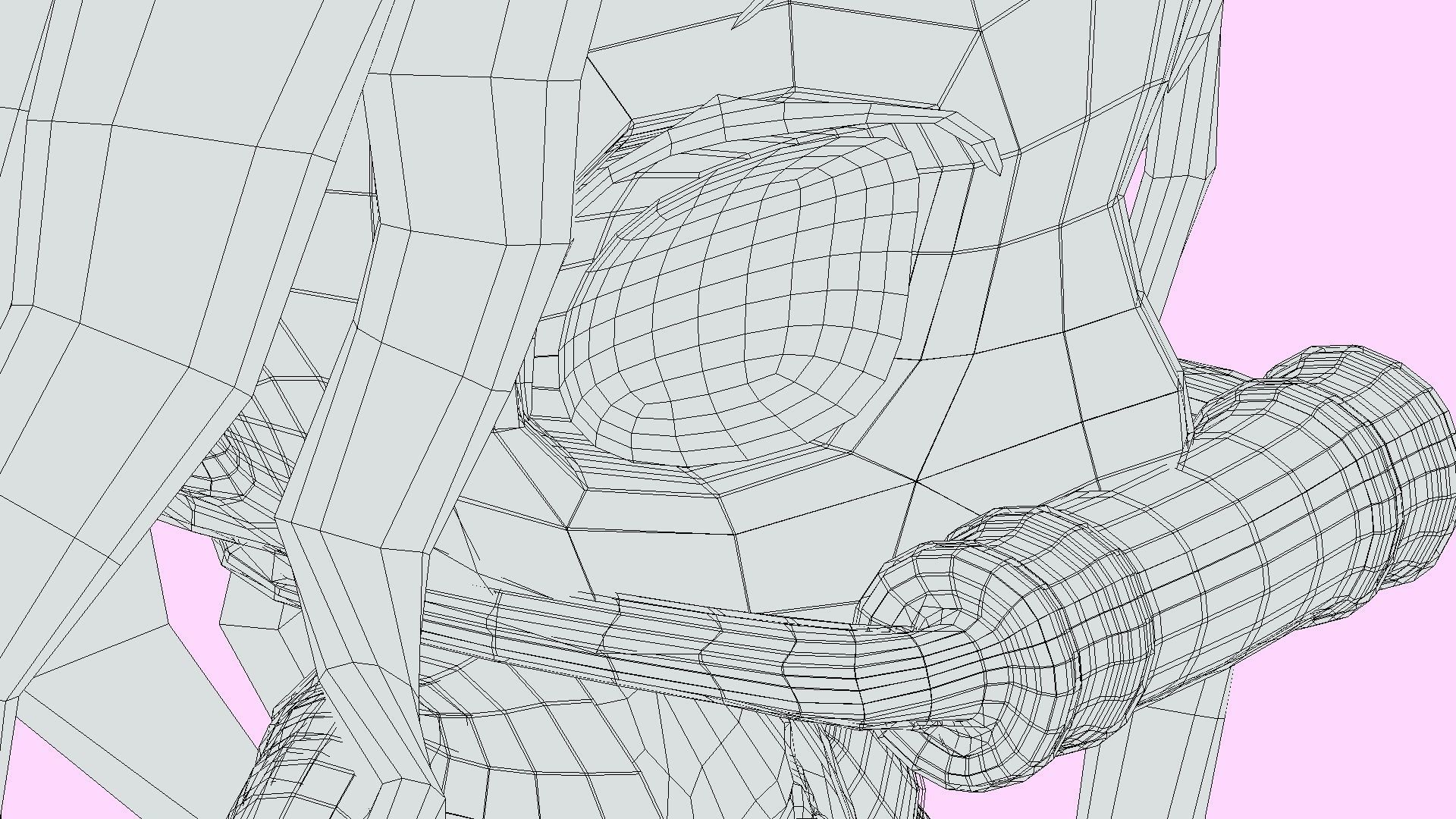 Nezuko chibi from Kimetsu no yaiba Low-poly 3D model_15