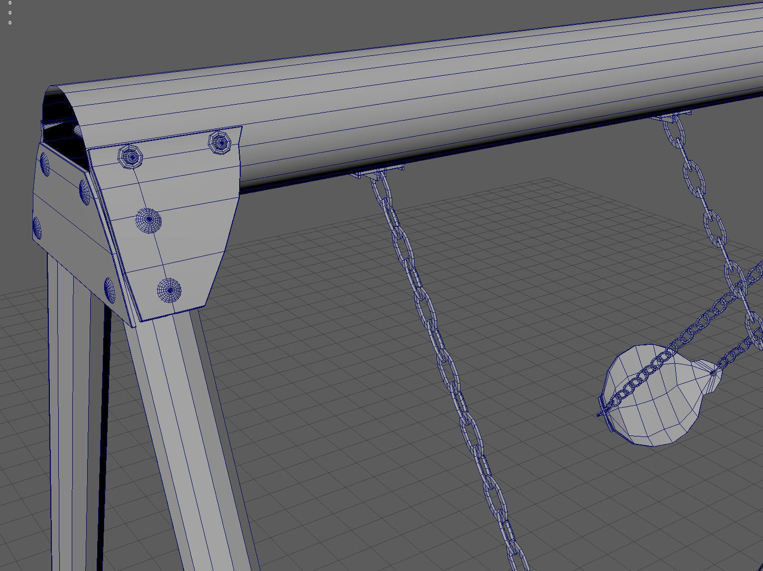 Swing 3D Model set Low-poly 3D model_2
