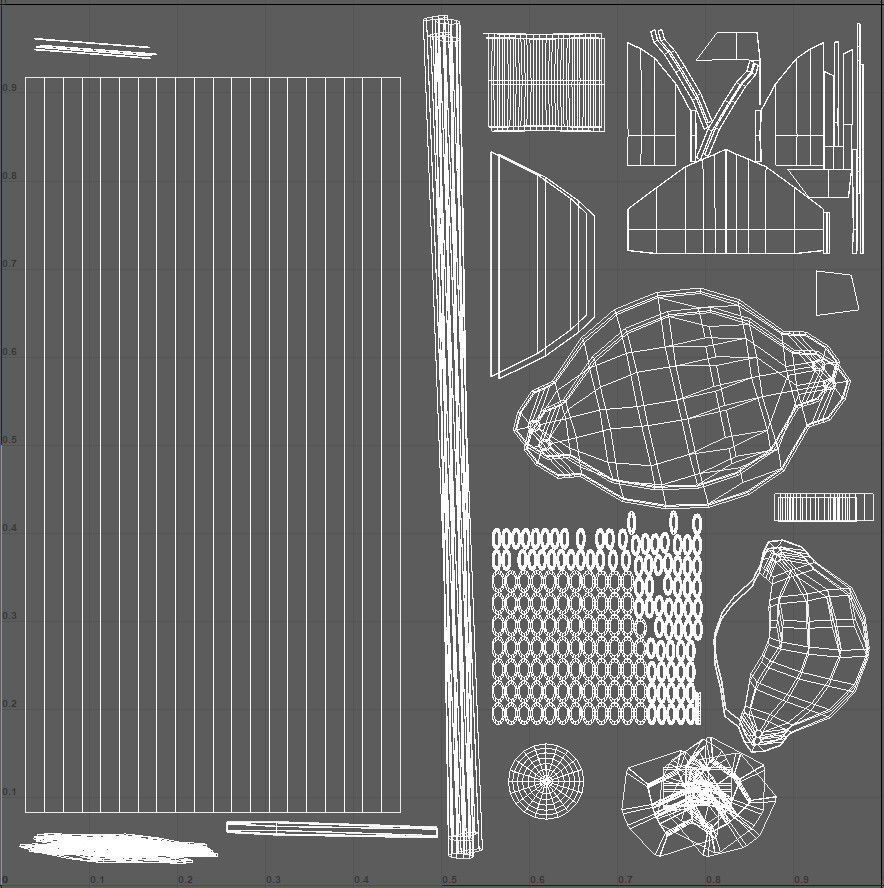 Swing 3D Model set Low-poly 3D model_4