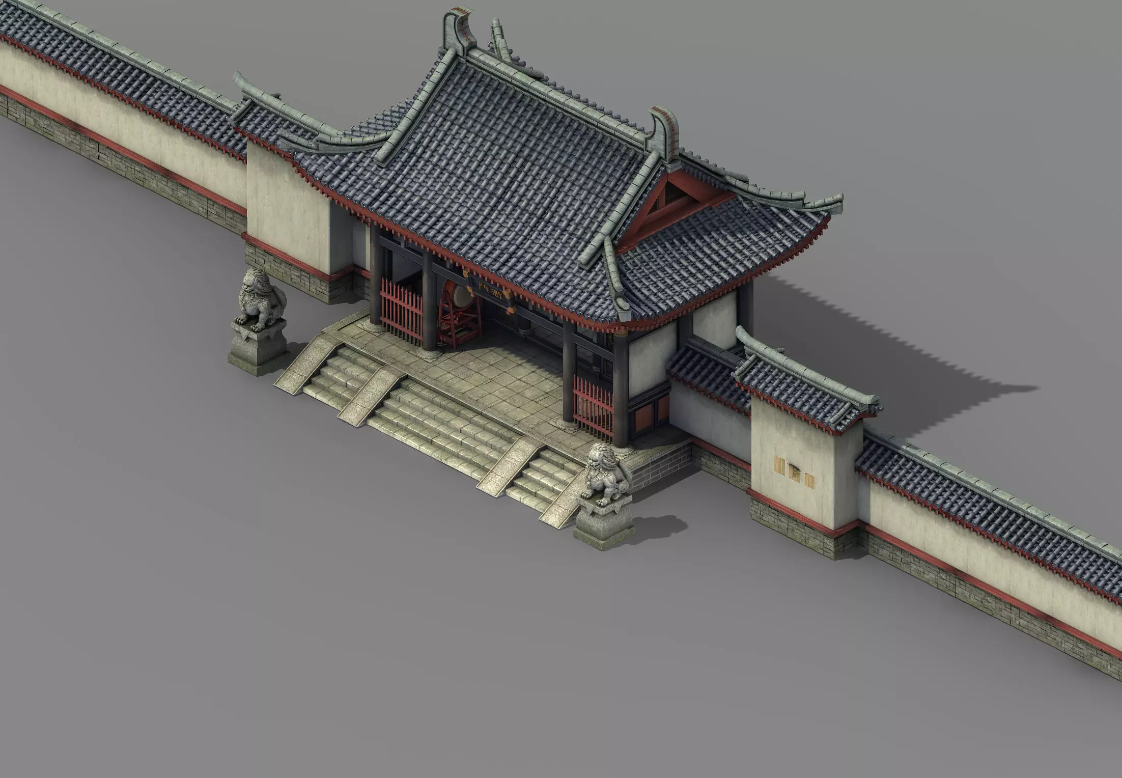 Tang Chang an City - Police Yamen 11 3D model_0