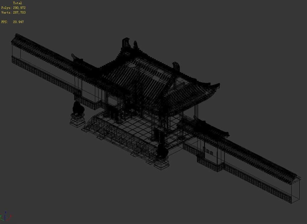 Tang Chang an City - Police Yamen 11 3D model_1