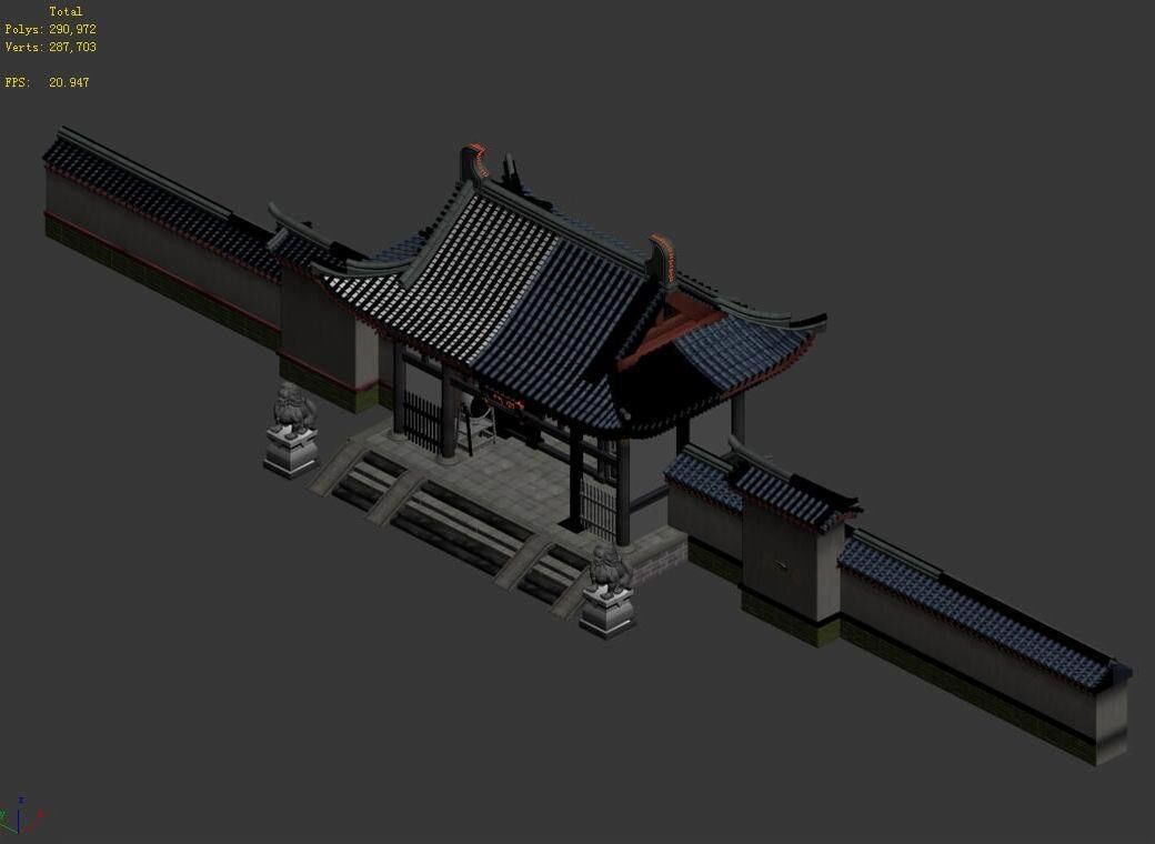 Tang Chang an City - Police Yamen 11 3D model_2
