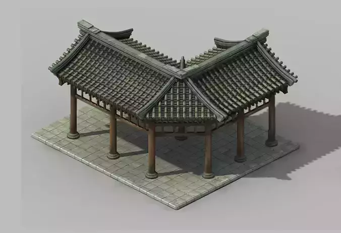 Tang Chang an City - Medical Hall Corridor 11