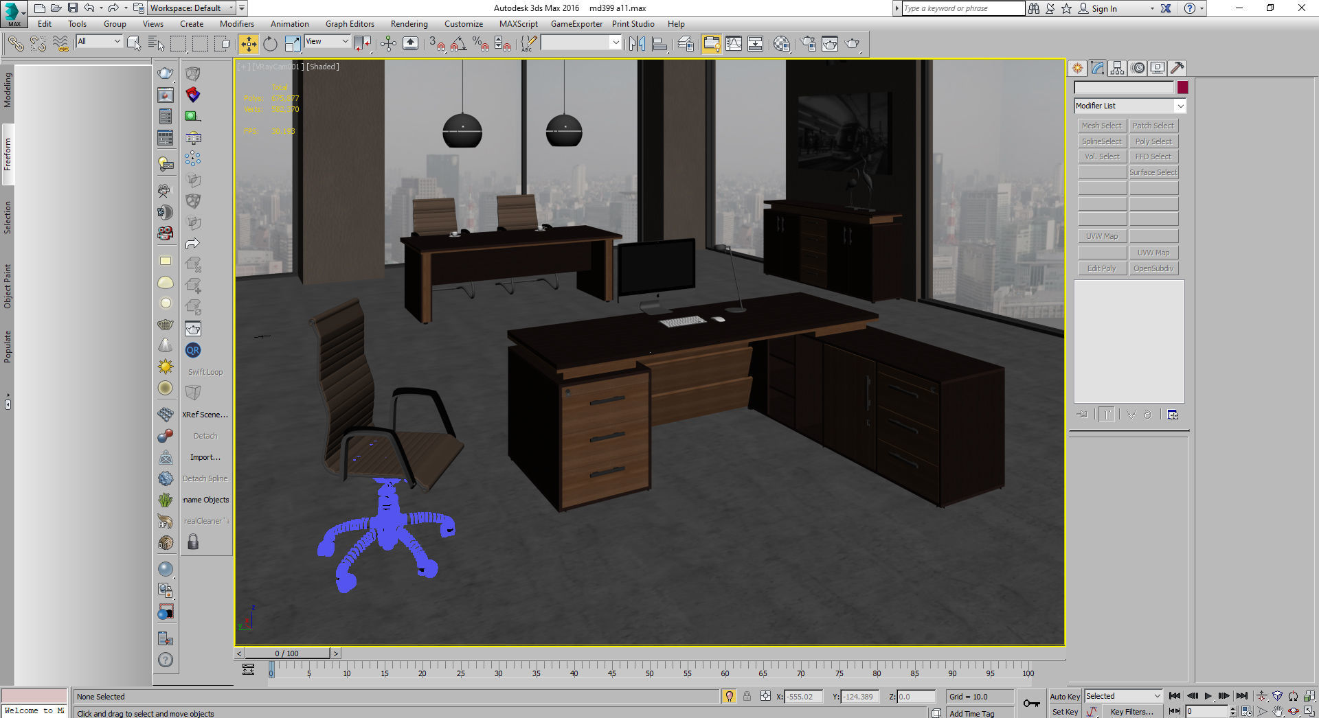 office interior md399 a11 3D model_52