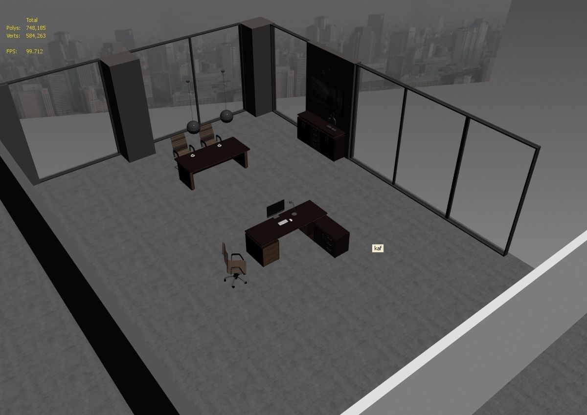 office interior md399 a11 3D model_2