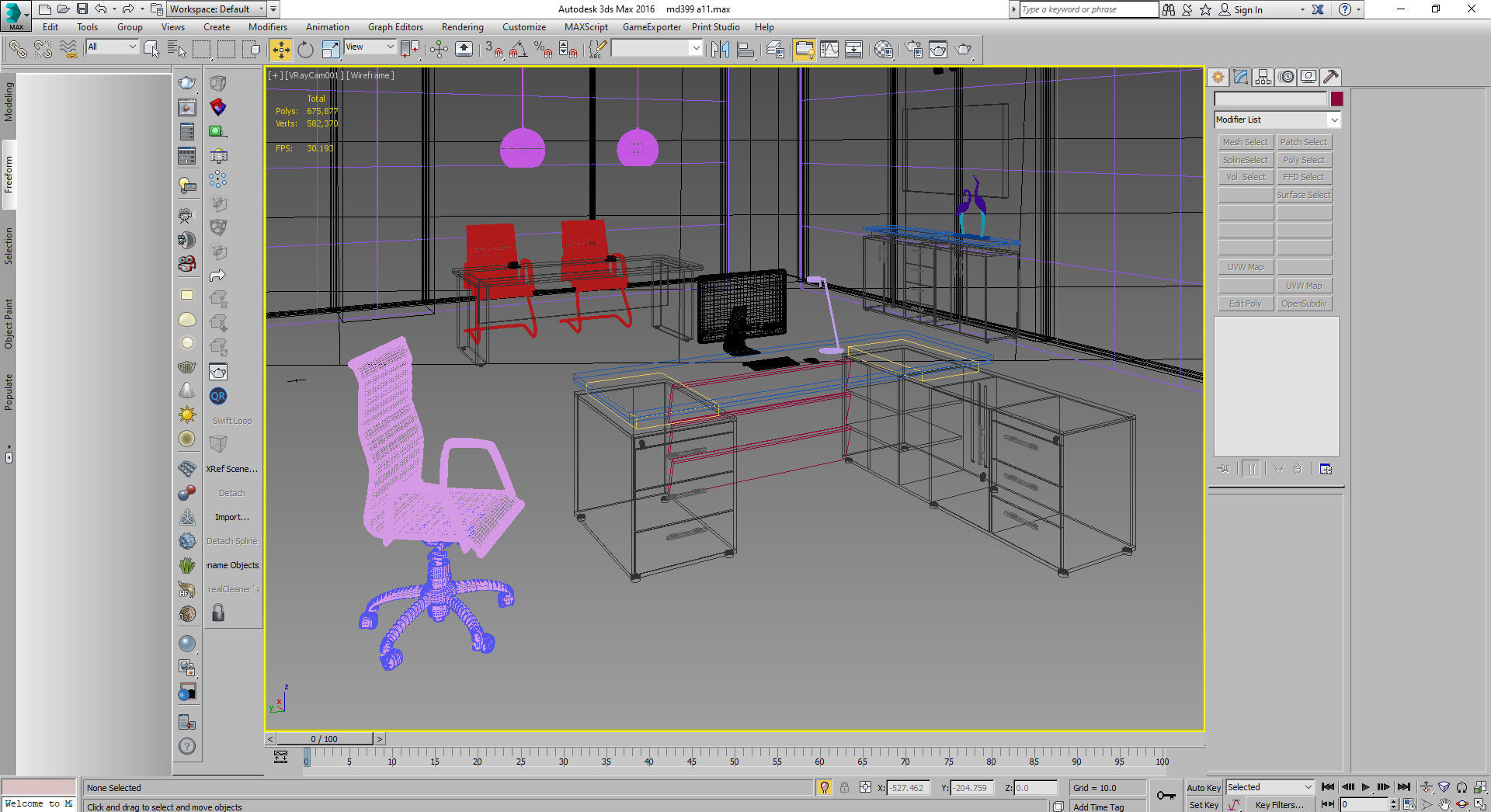 office interior md399 a11 3D model_53