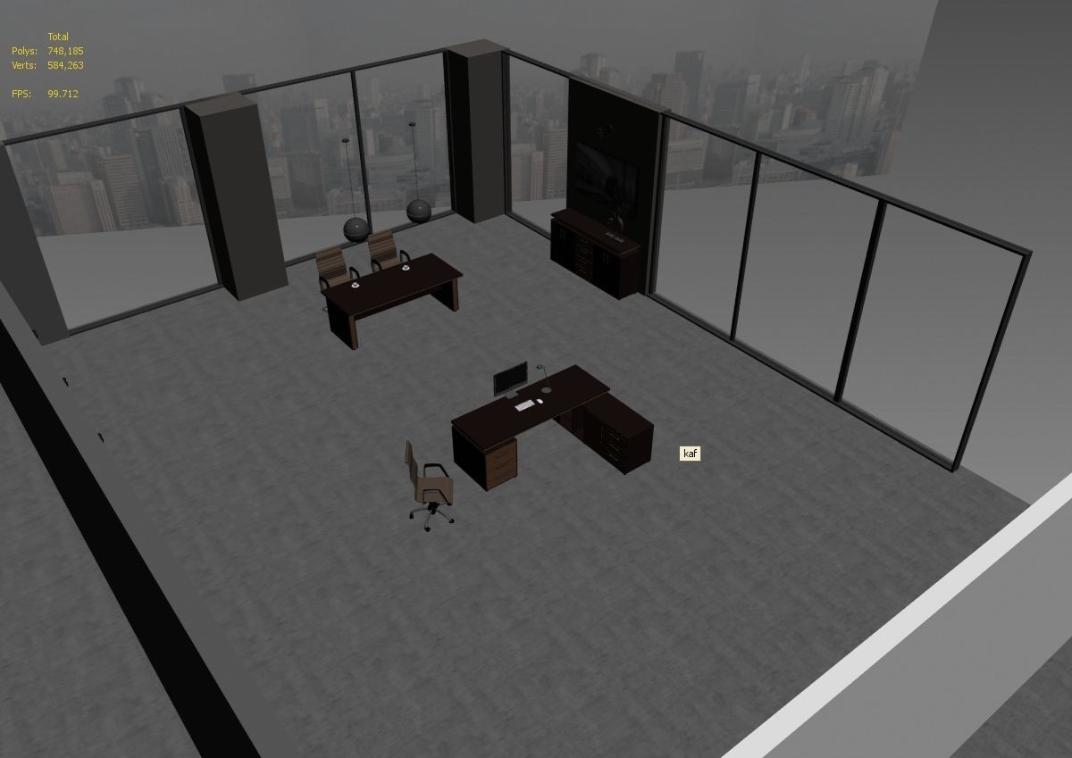 office interior md399 a11 3D model_8