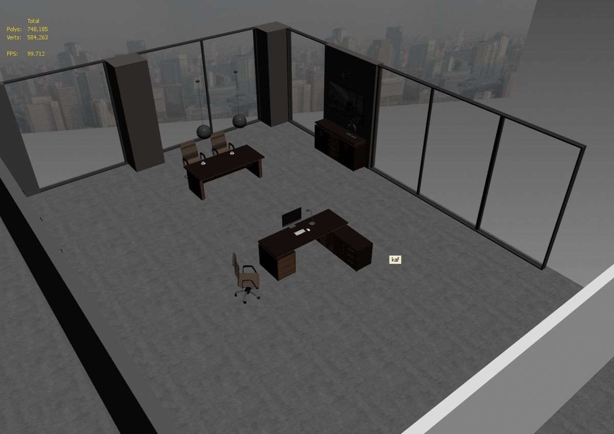 office interior md399 a11 3D model_7