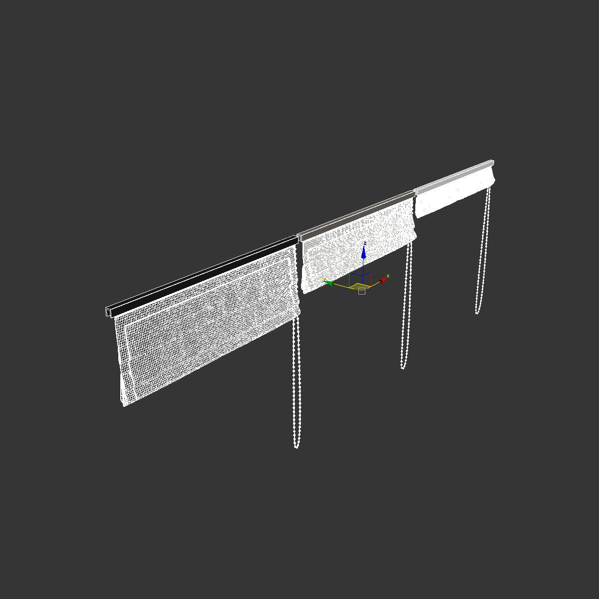 Curtains 41 blinds 3 colors 3D model_5