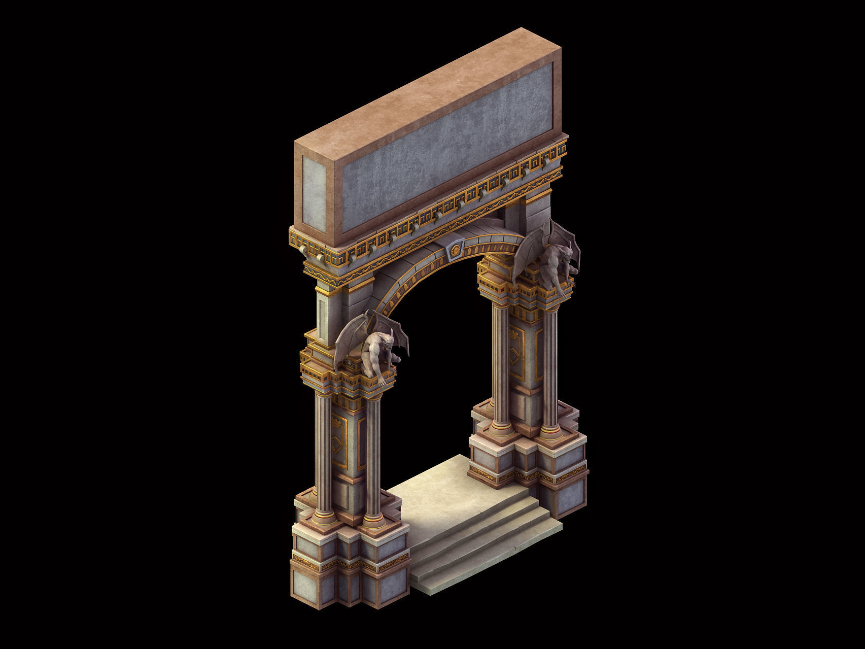 Tang Main City Store - Pillar 01 3D model_1