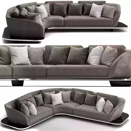 Segno Sofa - Catalogue 3d model Low-poly 3D model