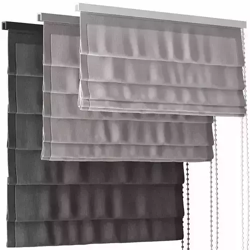 Curtains 41 blinds 3 colors 2 3D model