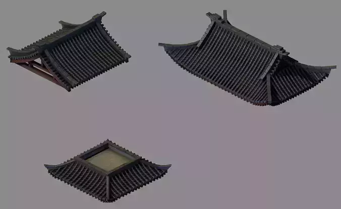 Tang Building - Decoration - Roof 05