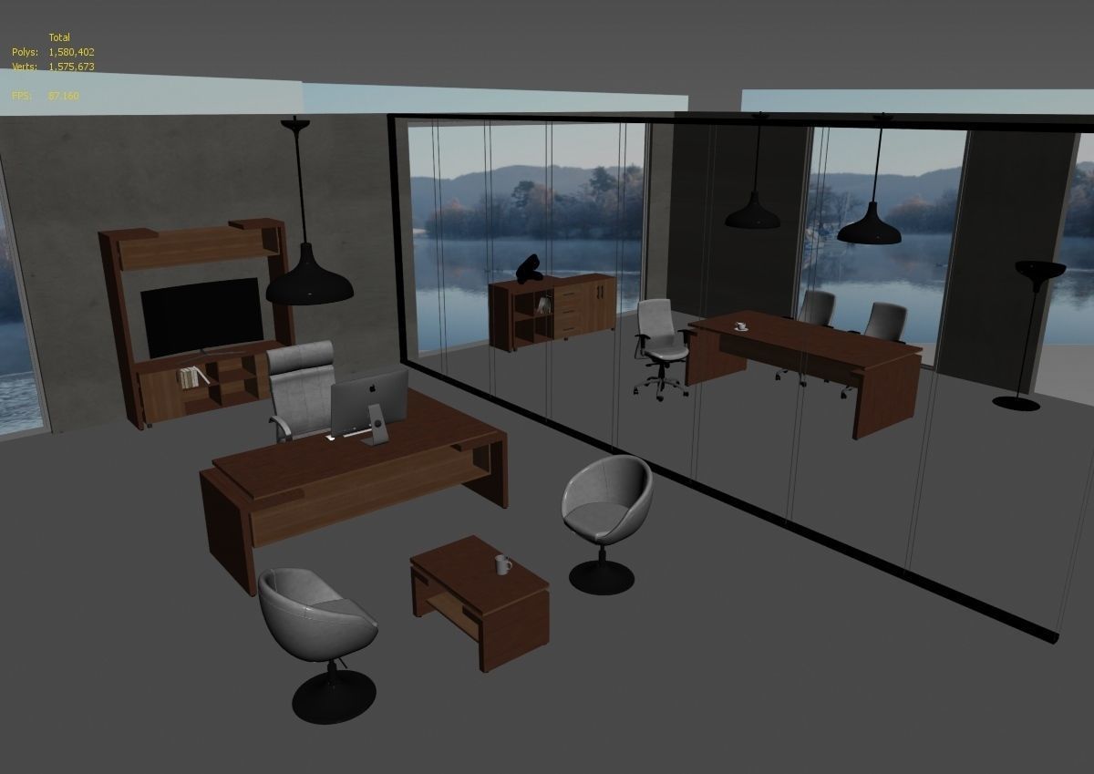 office interior md599 a12 3D model_32