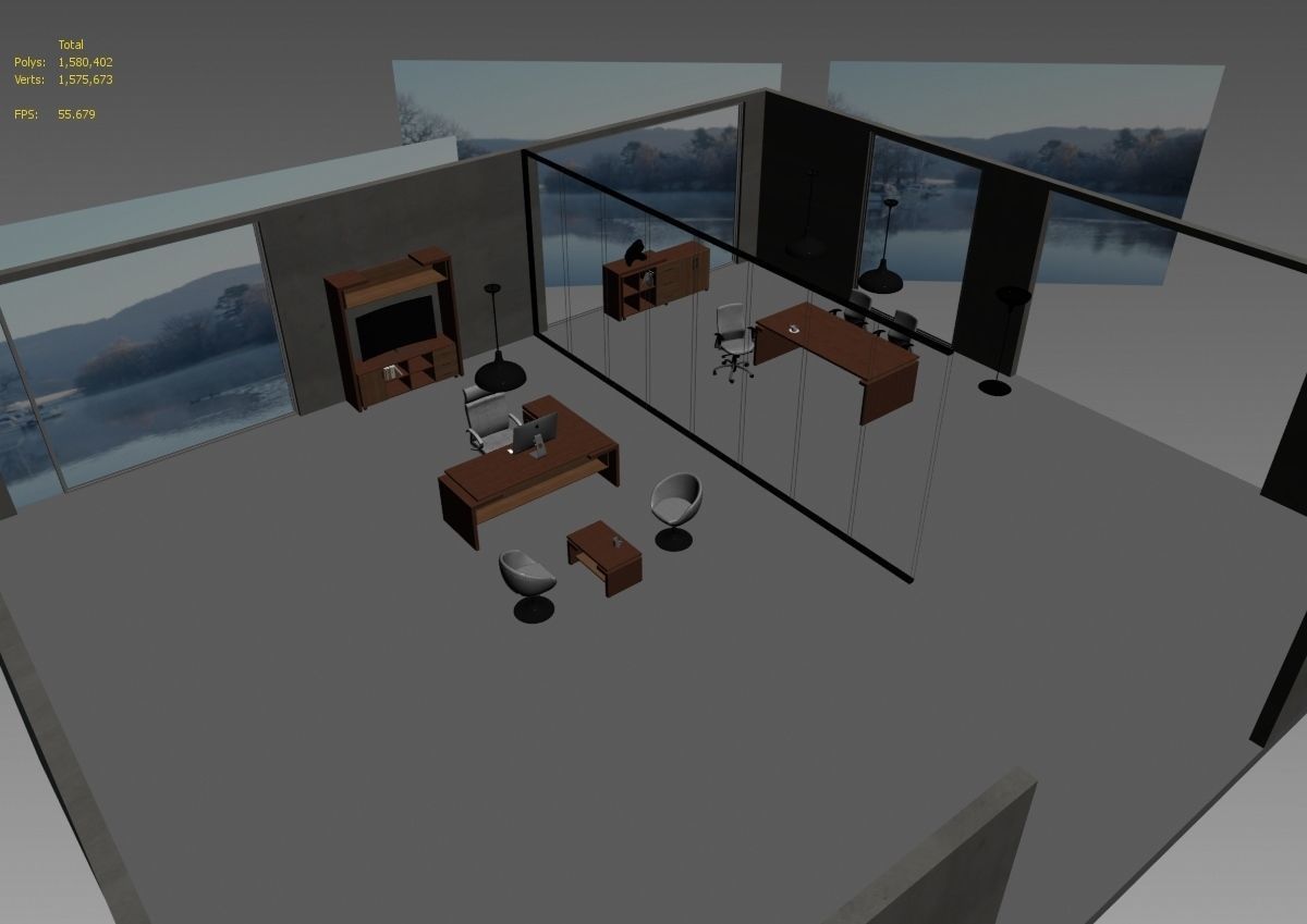 office interior md599 a12 3D model_26