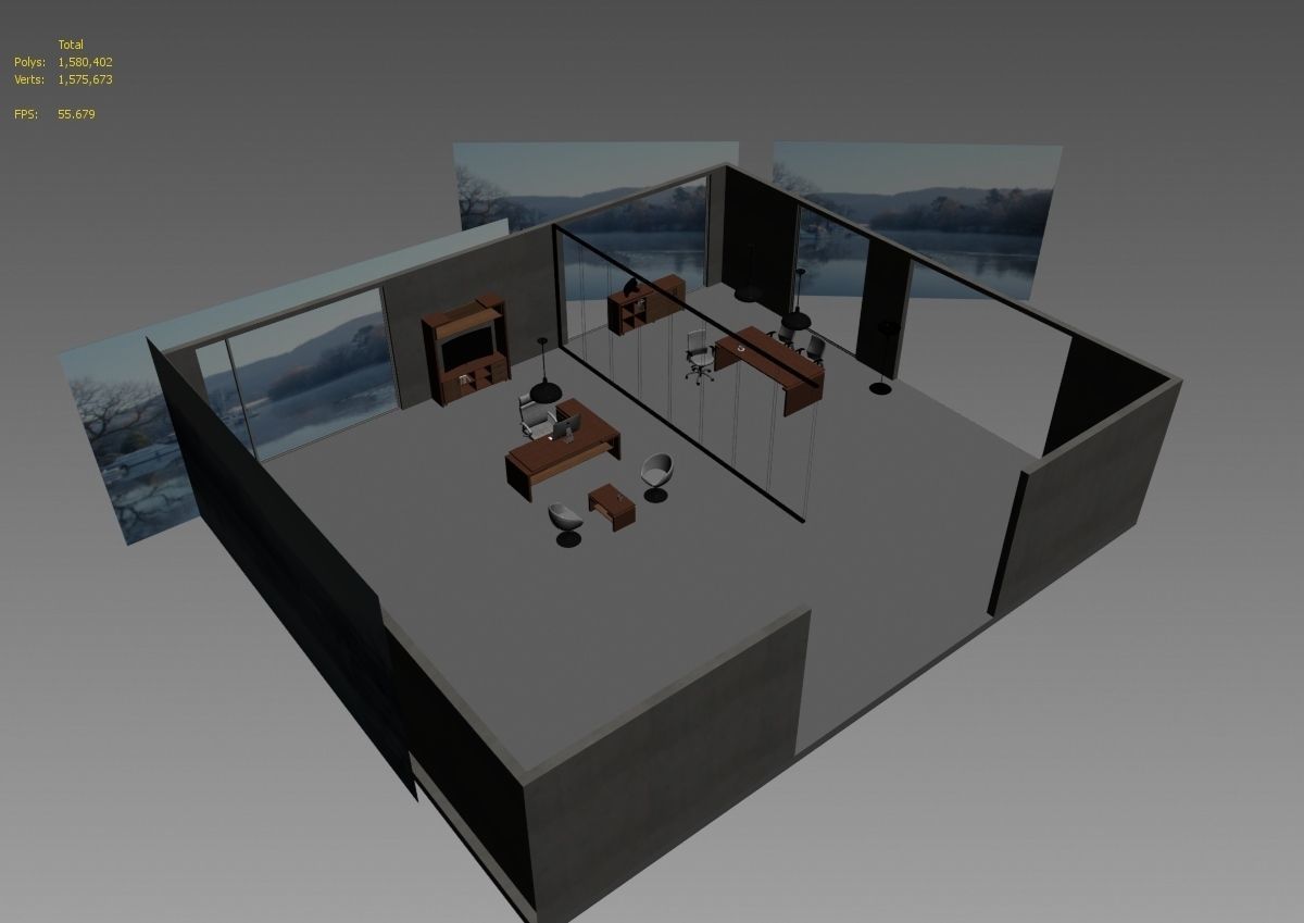 office interior md599 a12 3D model_22