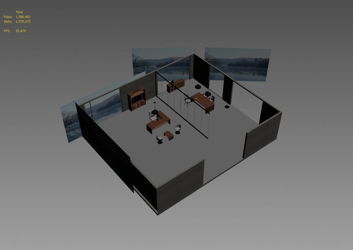 office interior md599 a12 3D model_7