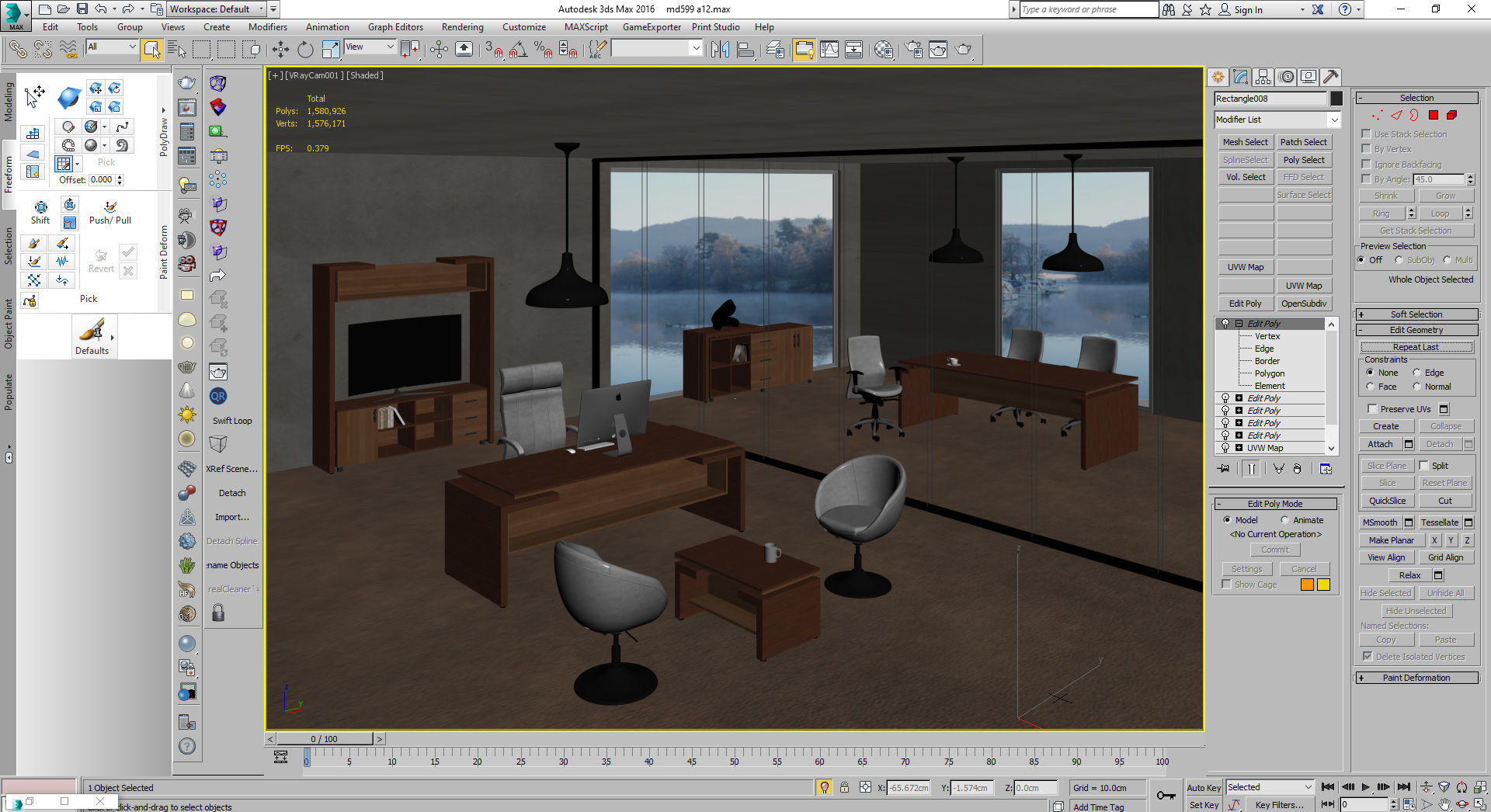 office interior md599 a12 3D model_53