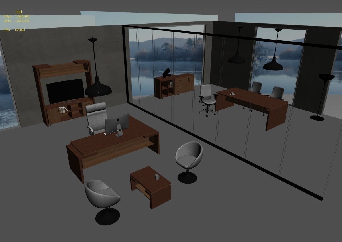 office interior md599 a12 3D model_30