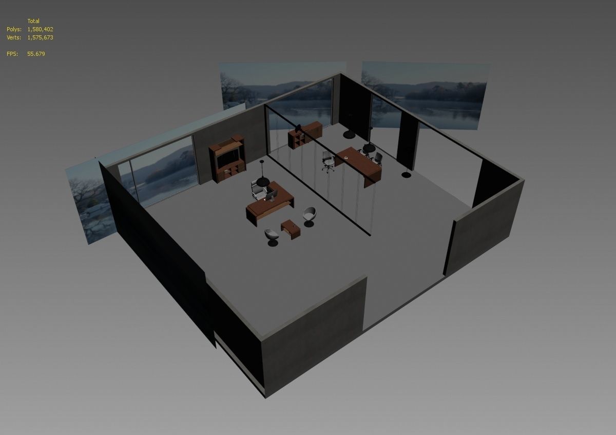 office interior md599 a12 3D model_14