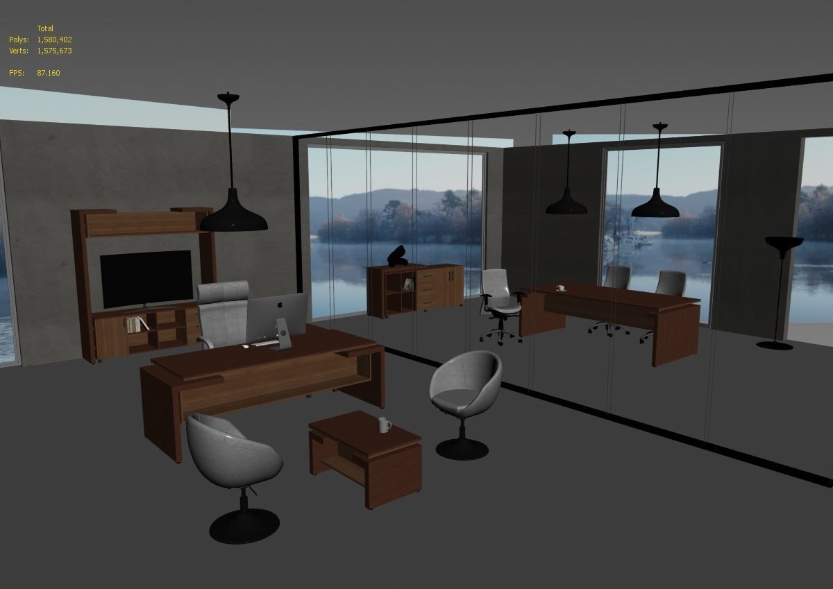 office interior md599 a12 3D model_37