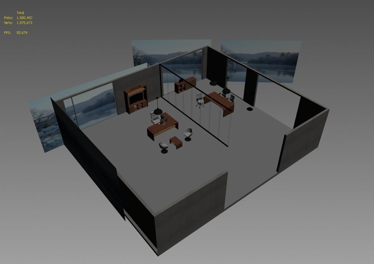 office interior md599 a12 3D model_19