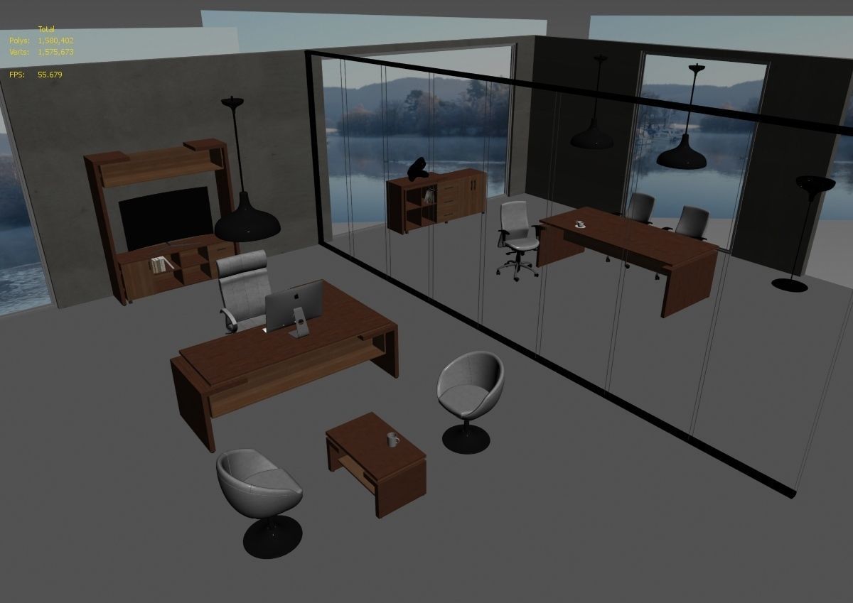office interior md599 a12 3D model_29