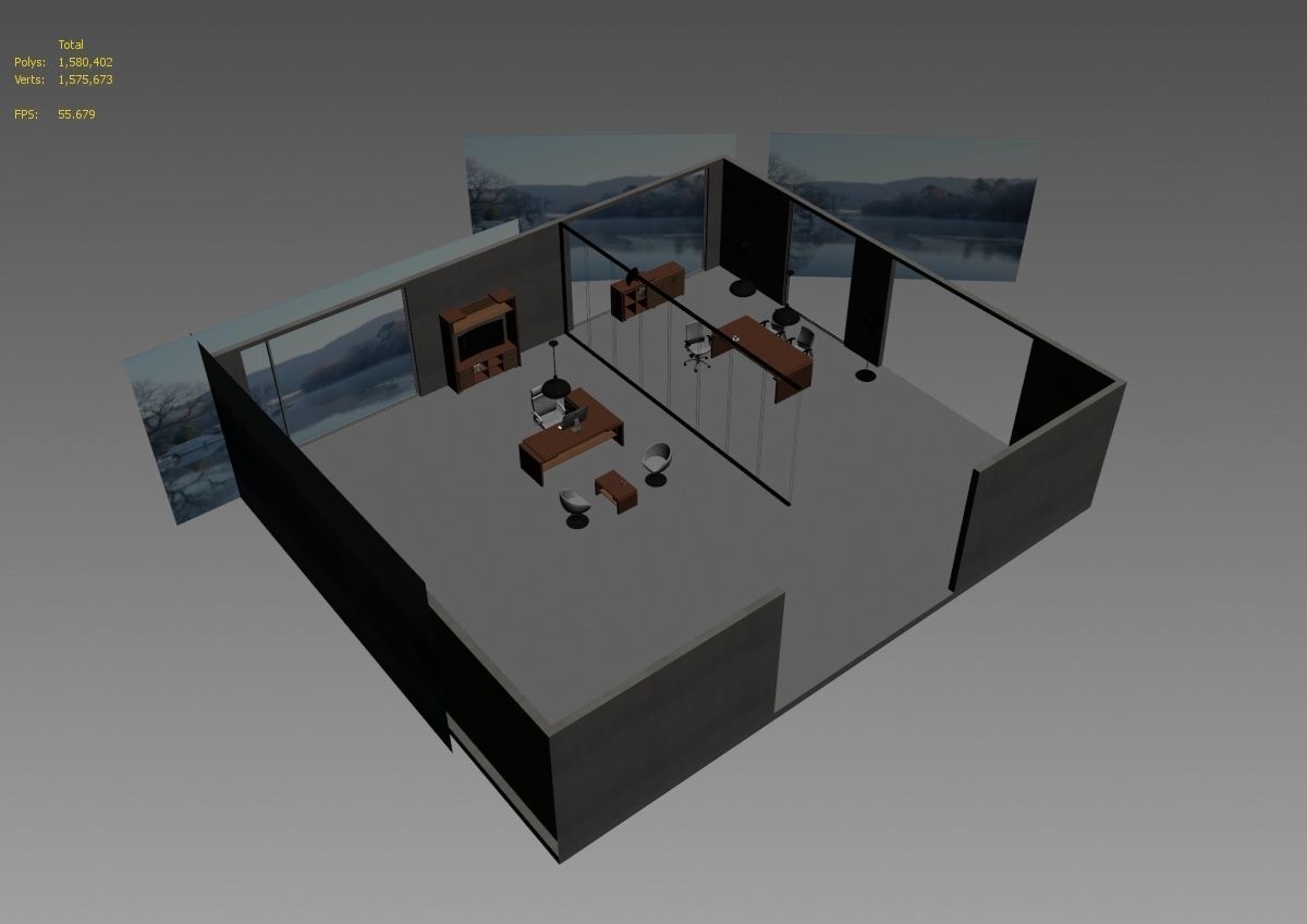 office interior md599 a12 3D model_16