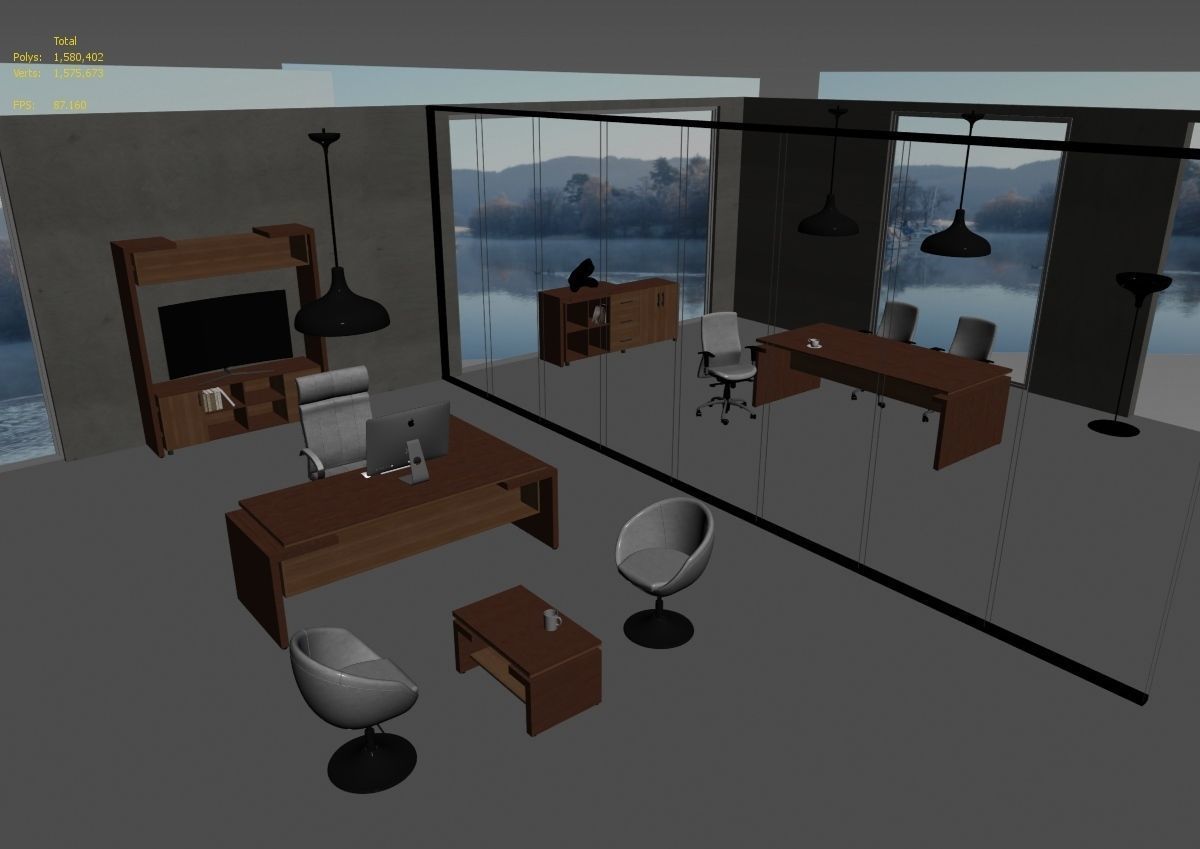 office interior md599 a12 3D model_31