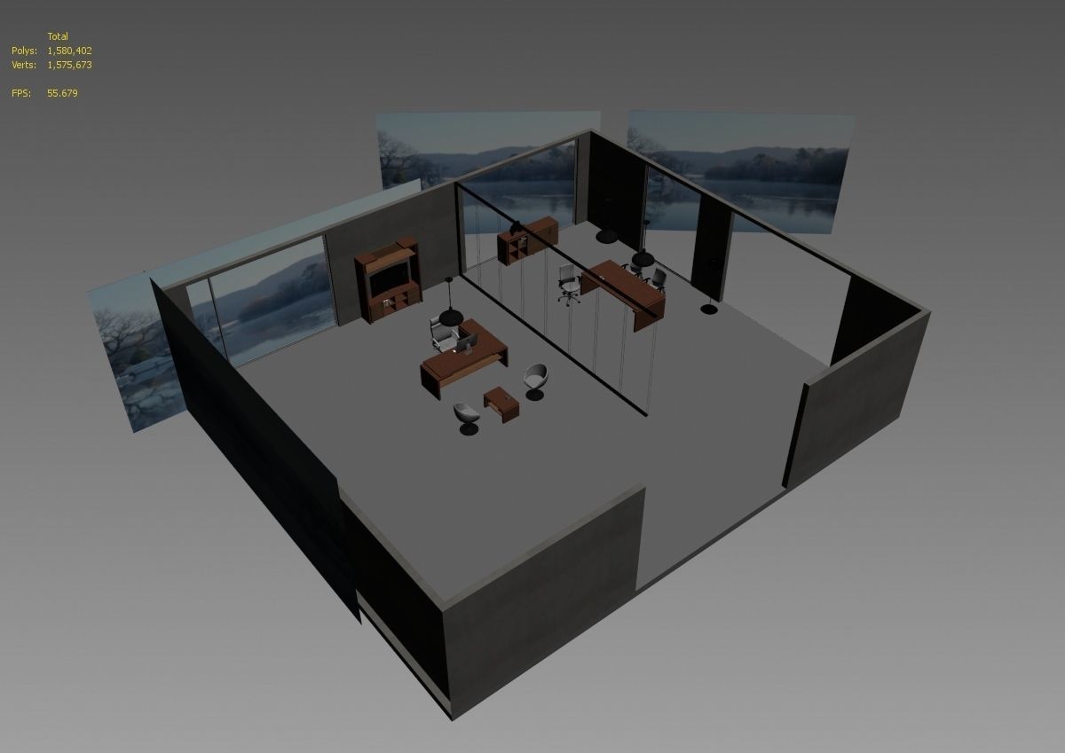 office interior md599 a12 3D model_18
