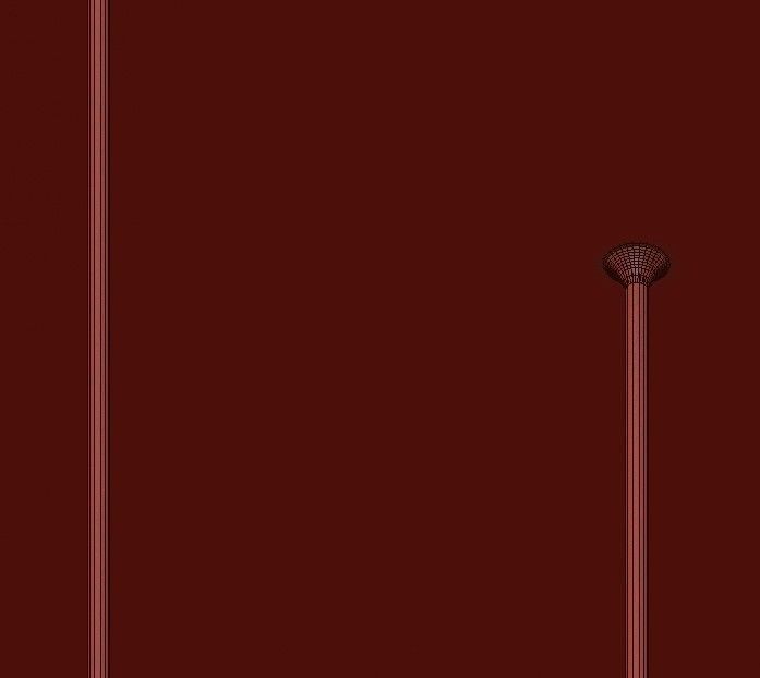 Bubble chandelier with golden glass beads 3D model_4