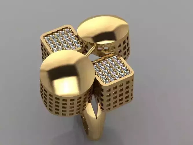 GC GOLD Y247- Diamond gold Ring 