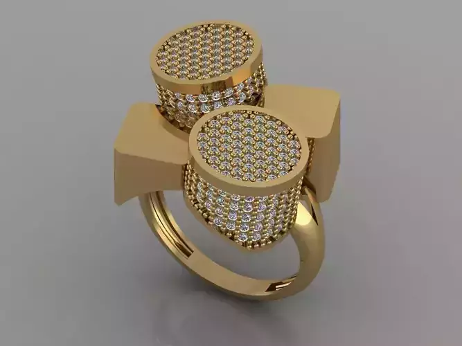 GC GOLD Y249- Diamond gold Ring 