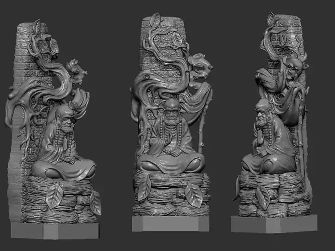 bodhidharma set of statues