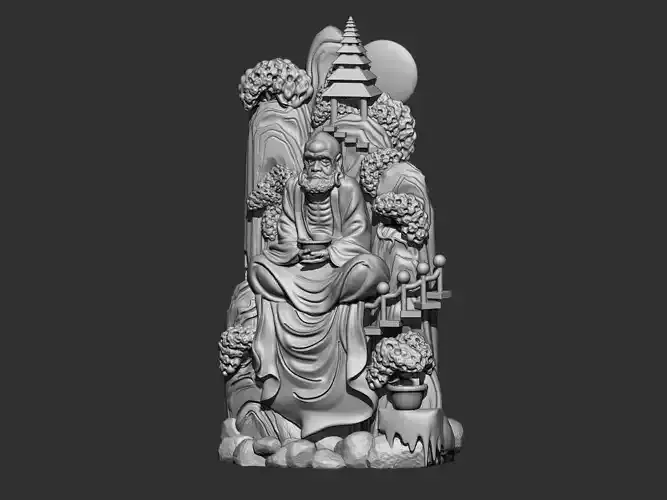 bodhidharma chinese statue