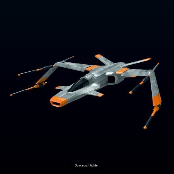 Lowpoly spaceship concepts 3D Model Collection_1