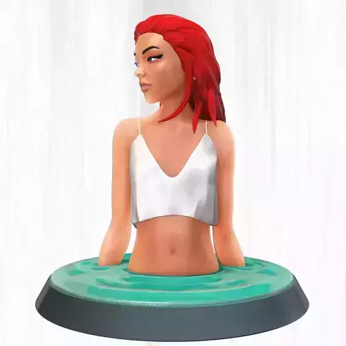 Crimson girl 3D print model