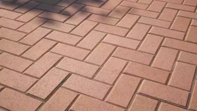 Red brick paving Texture