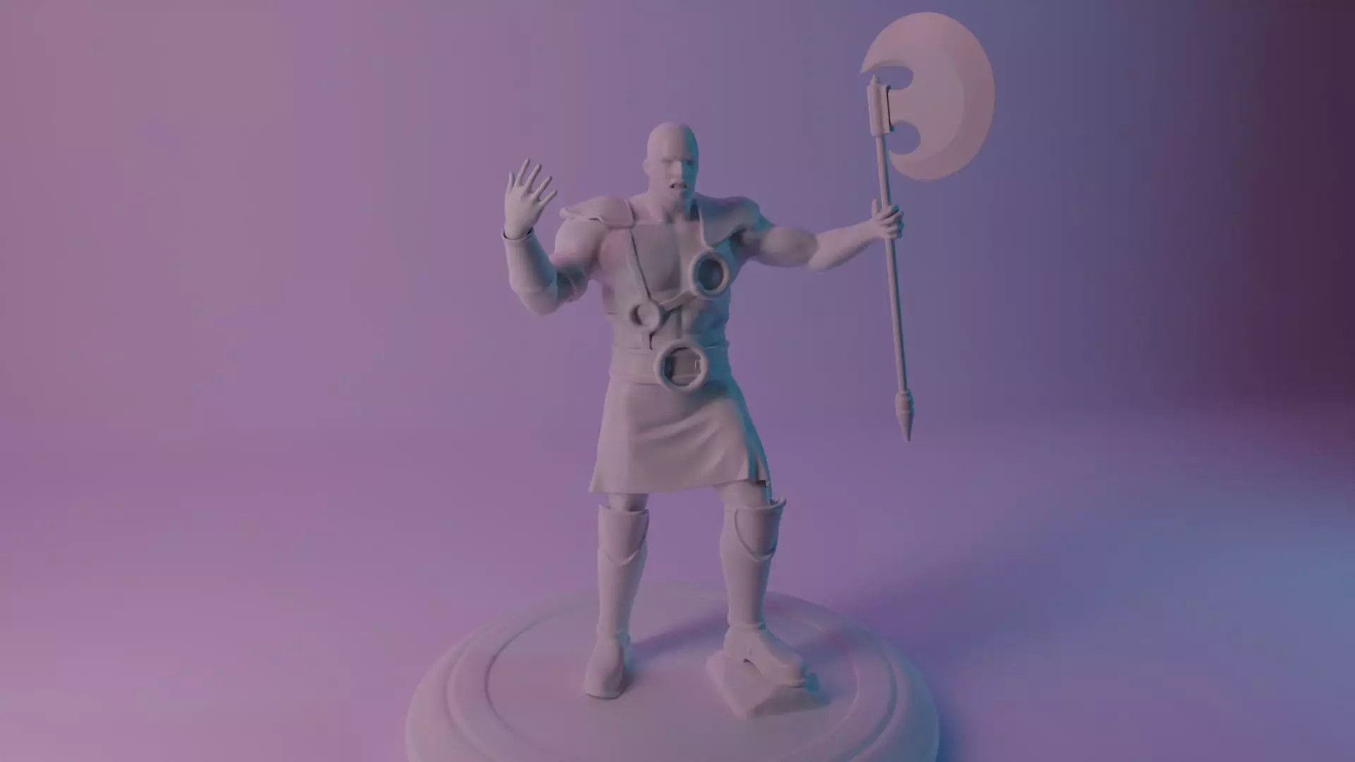 3D Warrior ShowReel 3D print model_0