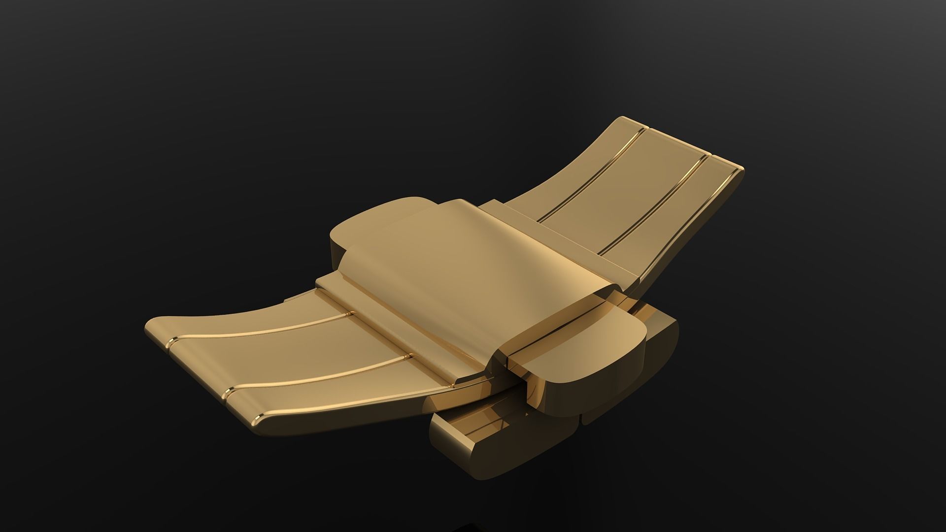 DRAGON BRACELET WITH BUTTERFLY CLASP 3D print model_6