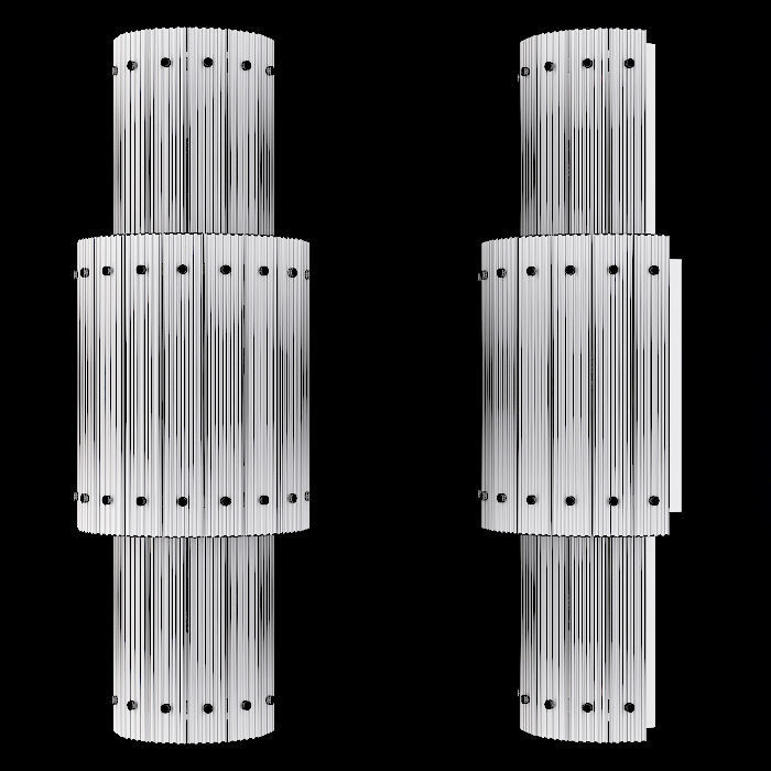 Restoration Hardware SAN MARCO ROUND DOUBLE SCONCE Black 3D model_1